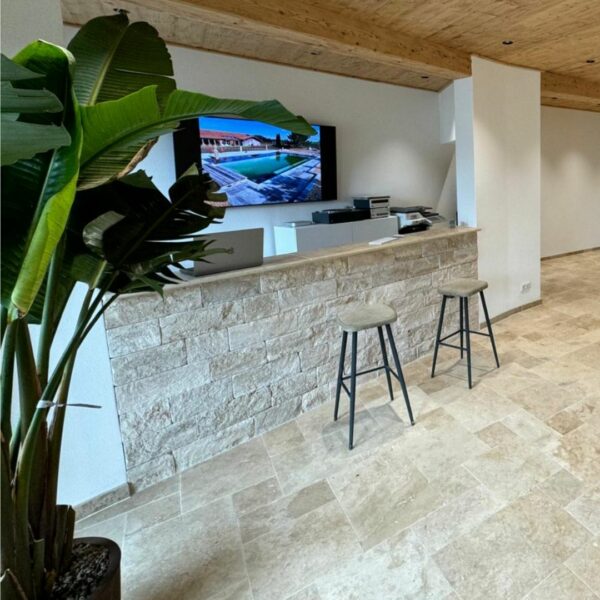 Beige Travertin Mauersteine – Bild 3