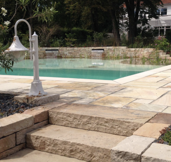 Sahara Sandstone Poolumrandungen/Setzstufen