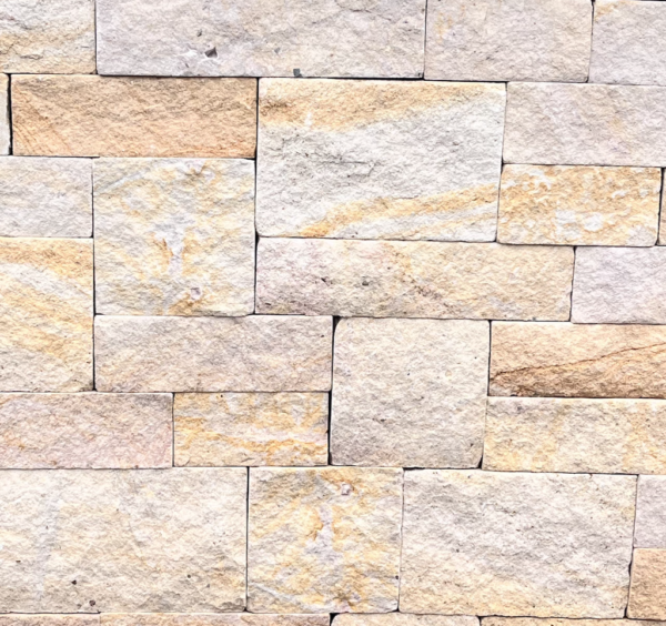 Yellow Sandstone (4-Seiten gesägt) Mauersteine – Bild 2